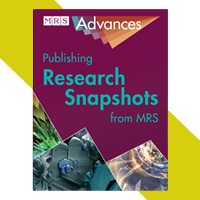Cover image of the MRS Advances journal