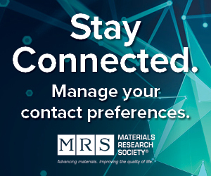 Stay Connected with MRS.  Manage your contact preferences.