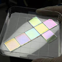 Using thin film of colored copper to create efficient solar cells